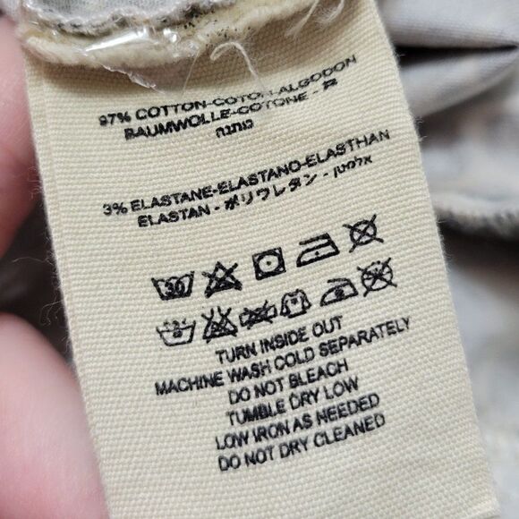 WE THE FREE Women's Size 24 Funky & Boho Cheetah High Rise Cropped Skinny Pants - Picture 6 of 6